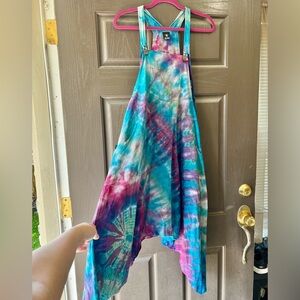 Handmade Tie Dye Overall Dress